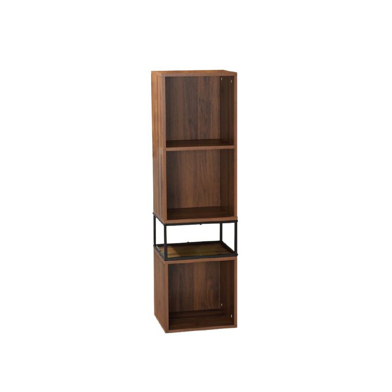 Living & Co Parker 1 x 4 Cube Storage with Shelf, , hi-res