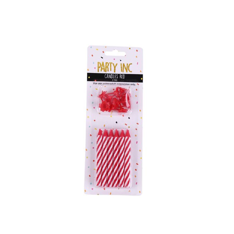 Party Inc Candles Red 12 Pack, , hi-res