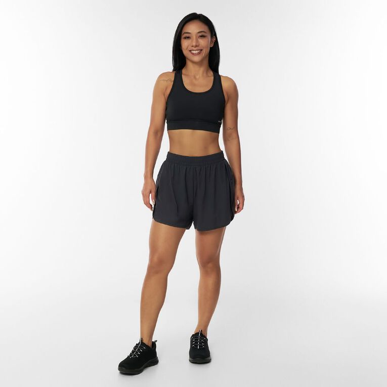 Active Intent Women's 2in1 Training Shorts, Black, hi-res