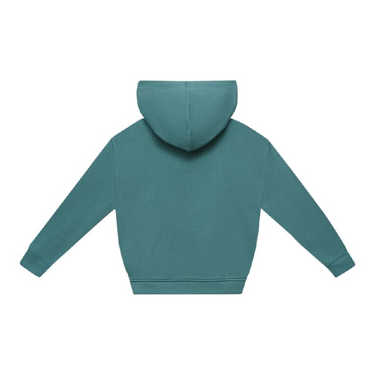 Young Original Core Print Pocket Hoodie, Green Mid, hi-res