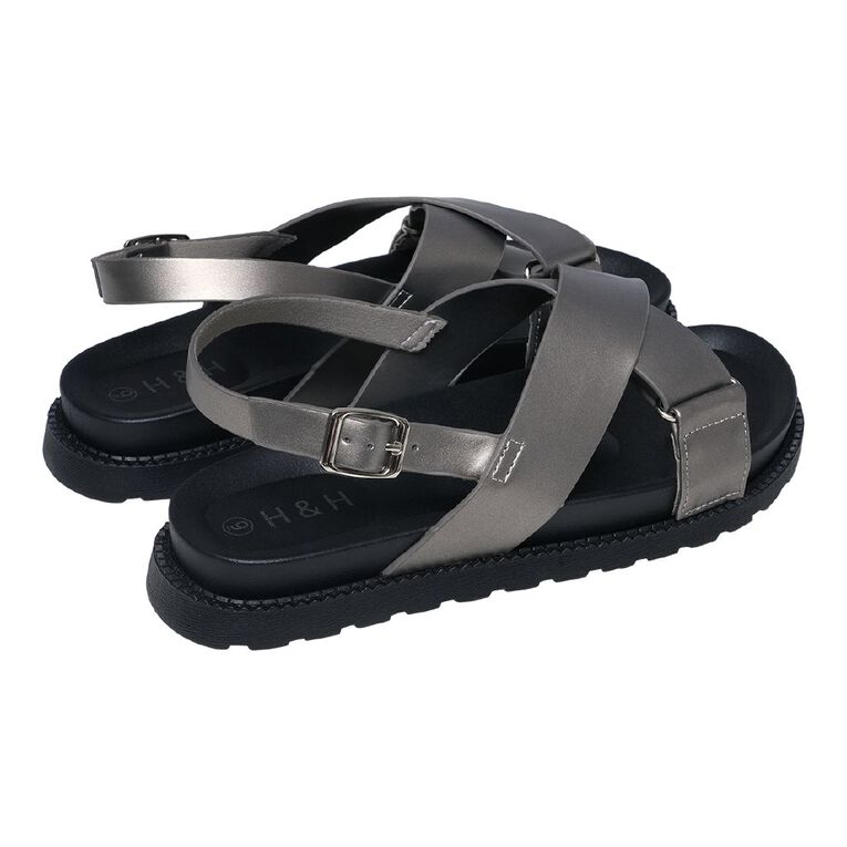 H&H Women's Xover Chunky Sandals Pewter, Pewter, hi-res