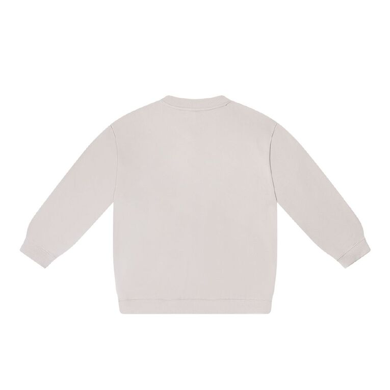 Young Original V Neck Oversized Sweat, Brown Light, hi-res