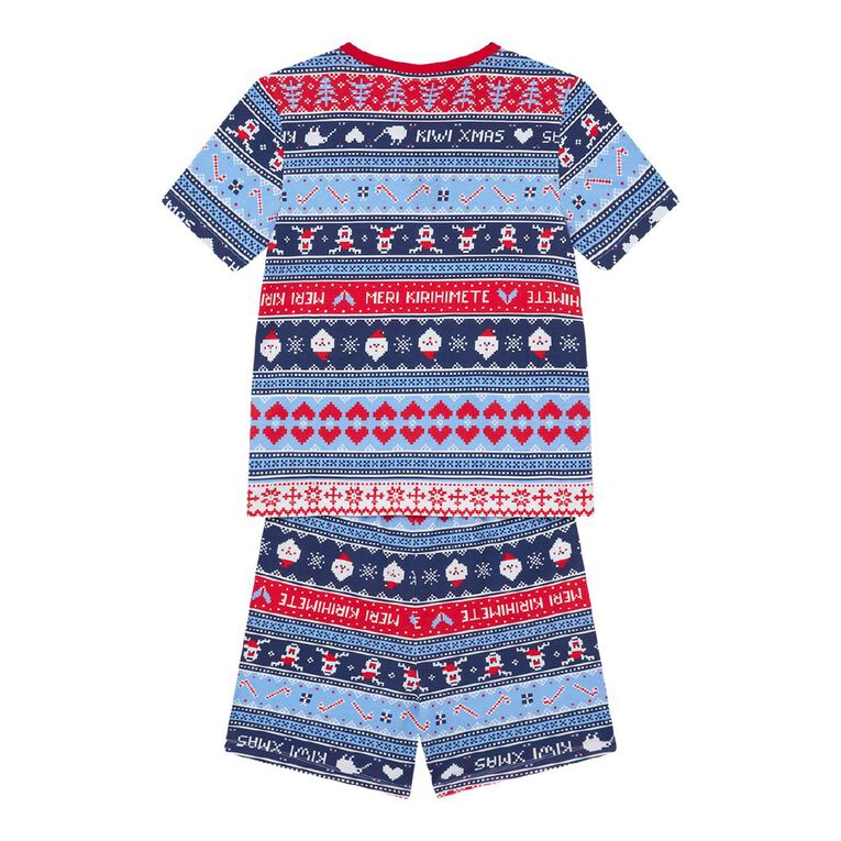 H&H Boys' Family Christmas Pyjama Set, Blue Light, hi-res