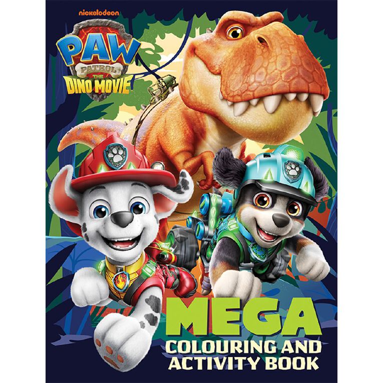 Paw Patrol: The Dino Movie Mega Colouring Book by Lake Press, , hi-res