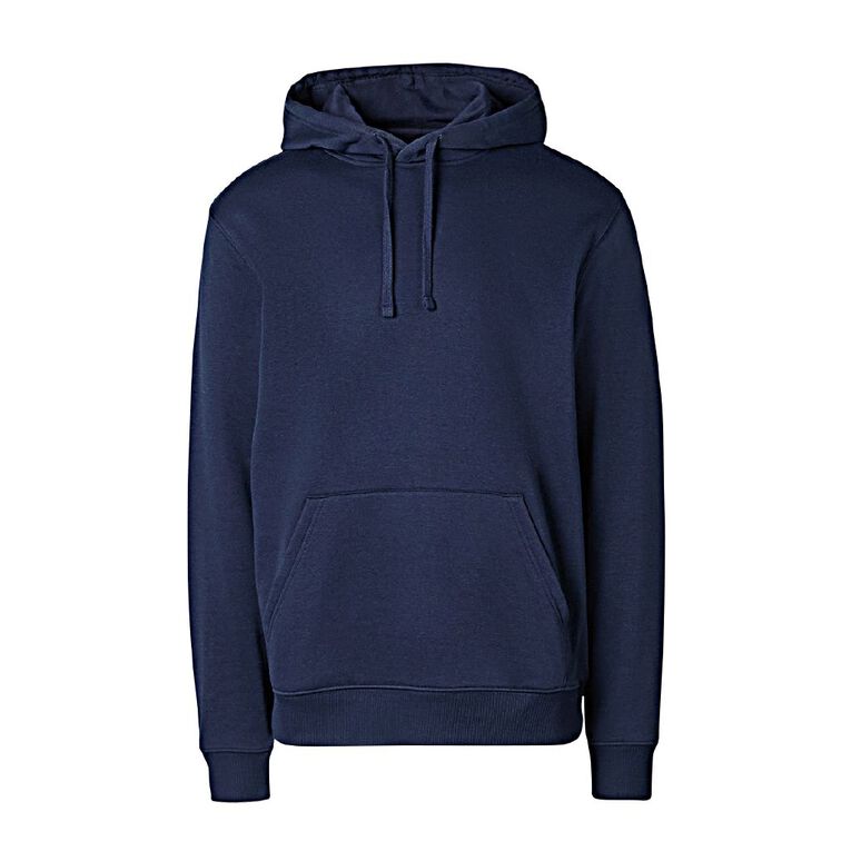 H&H Men's Plain Hoodie Sweatshirt, Blue Dark, hi-res
