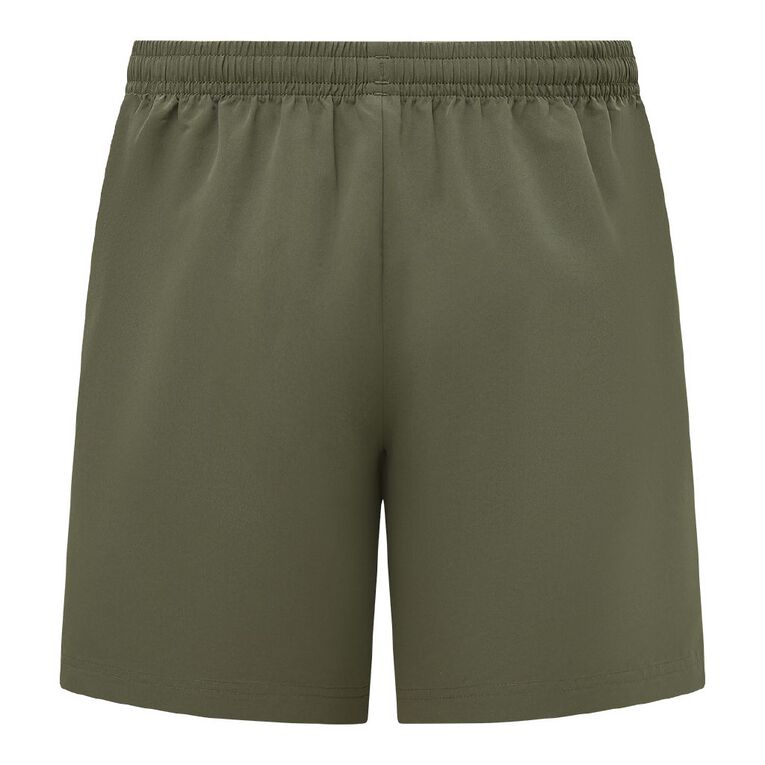 Active Intent Men's Stripe Detail Shorts, Green Dark, hi-res