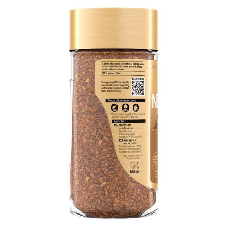 Nescafe Gold Original Instant Coffee 200g, , hi-res