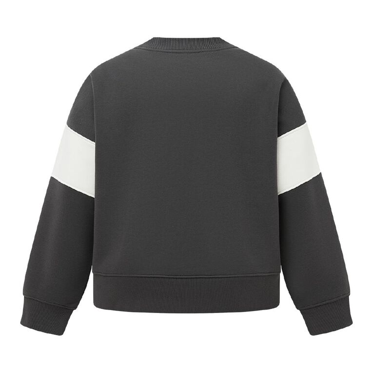 H&H Curve Women's Colour Block Crew, Grey Dark, hi-res