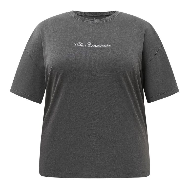 H&H Women's Short Sleeve Mothers Day Tee, Grey Dark, hi-res