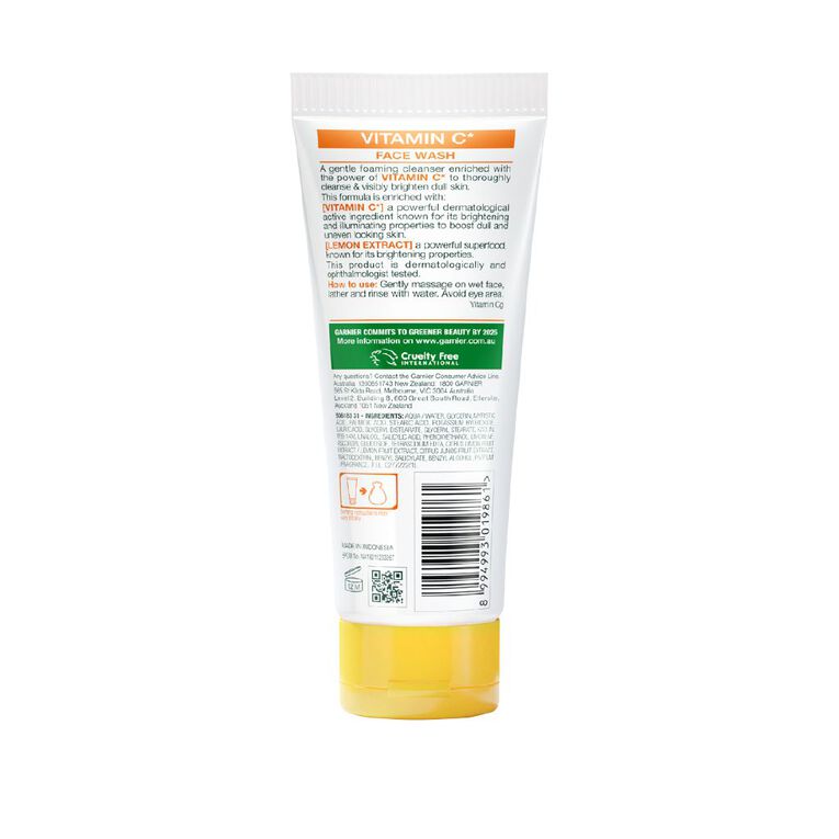 Garnier Vitamin C Foaming Facial Wash 100ml, , hi-res