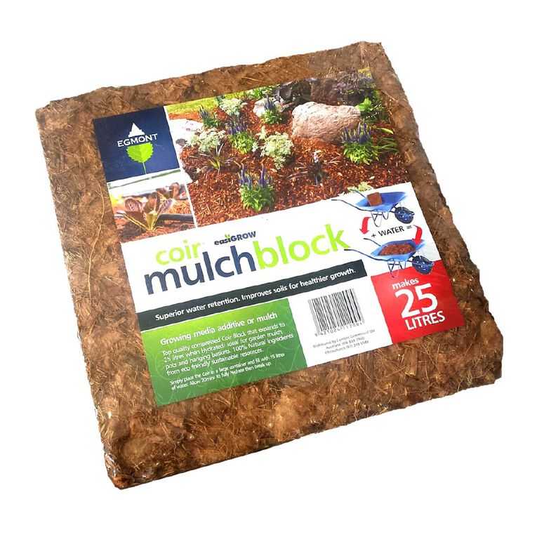 Egmont Coir Mulch Block 25L, , hi-res