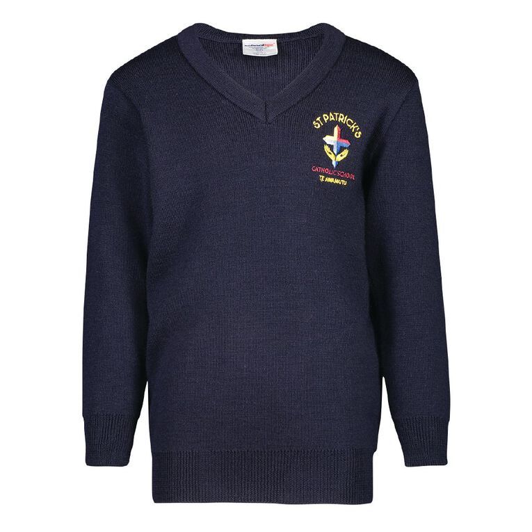 Schooltex St Patricks Te Awamutu New Jersey with Embroidery, Midnight/Navy, hi-res