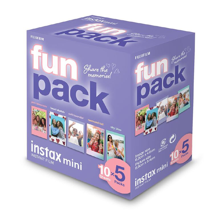 Fujifilm Instax Mini Film 50 Pack Fun, , hi-res