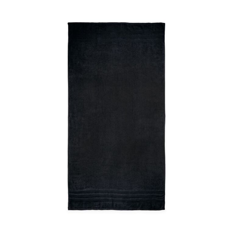 Living & Co Plush Plain Bath Towel Black, , hi-res