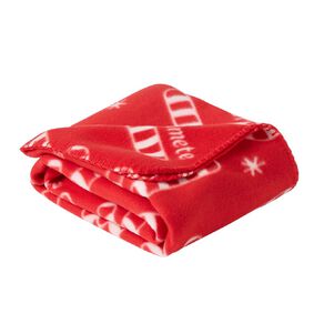 Wonderland Christmas Throw Red 127cm x 152cm