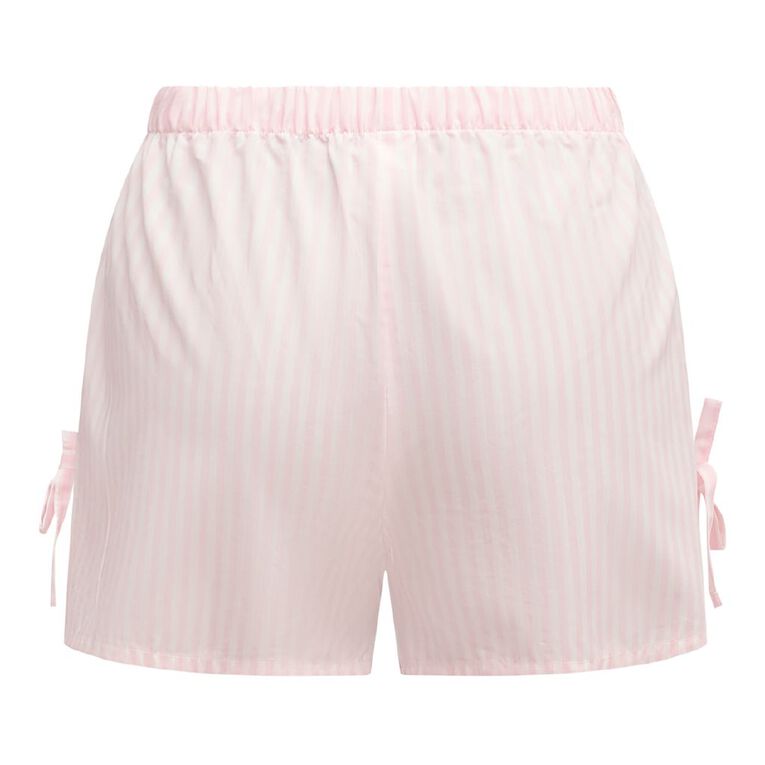 H&H Women's Woven Sleep Shorts, Pink Light, hi-res