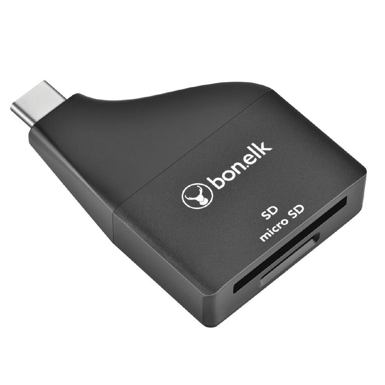 Bonelk USB-C to MicroSD/SD Adapter Black Black, , hi-res