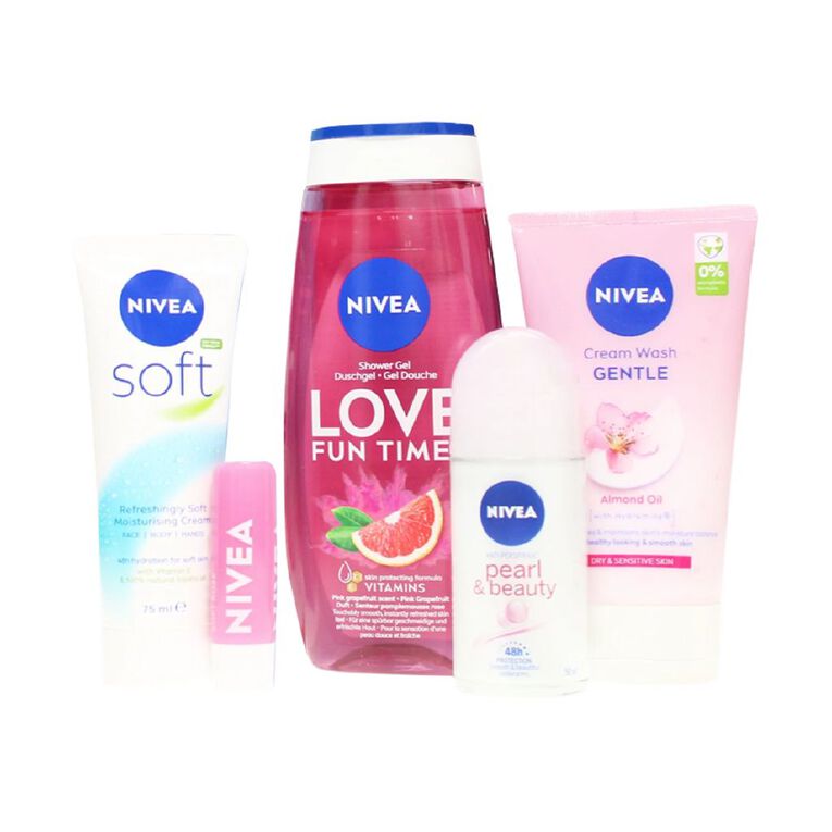 Nivea Pamper Me With Care Gift Set 6 Pack, , hi-res
