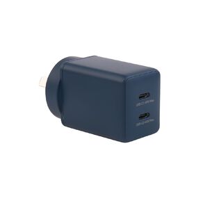 Tech.Inc PD 45W Dual USB-C Fast Charger Deep Blue