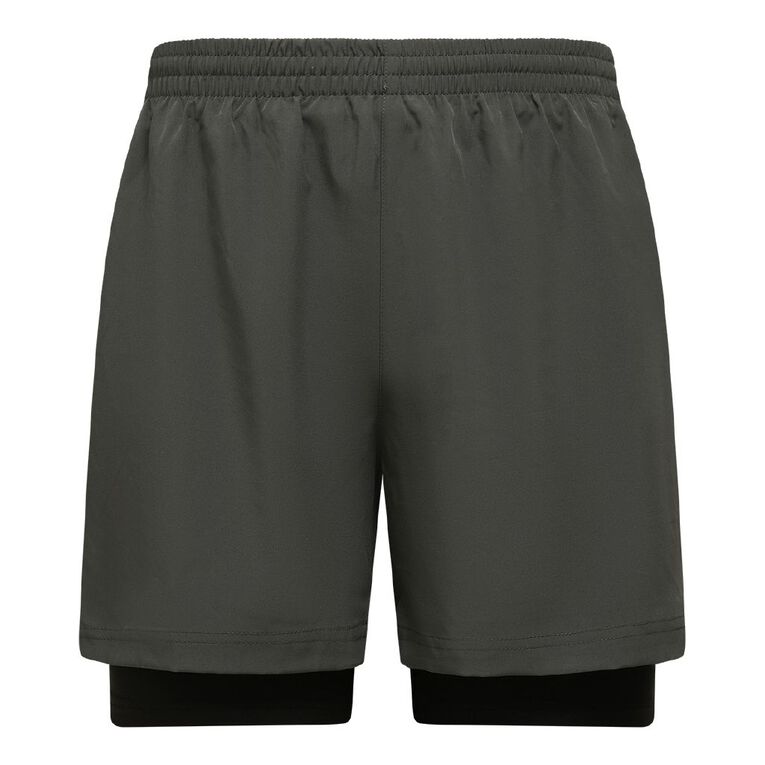Active Intent Men's Lined 5 Inch Shorts, Grey Dark, hi-res