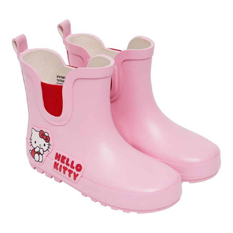 Hello Kitty Senior Kids' Rubber Gumboots, Pink, hi-res