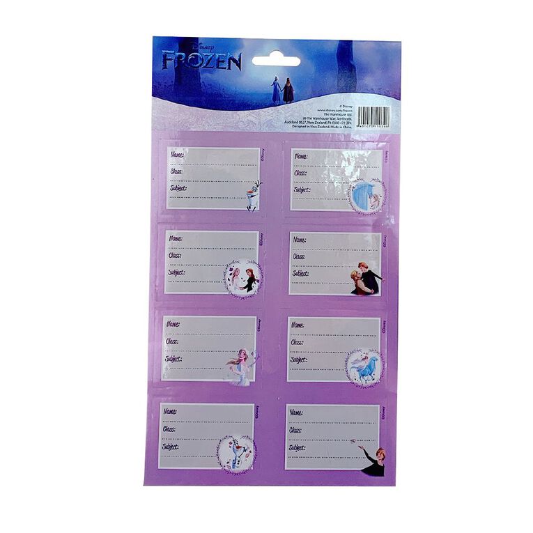 Frozen Book Labels 45cm x 1m