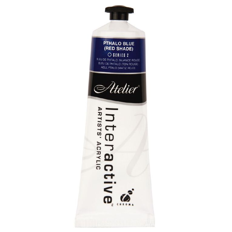 Atelier S2 Acrylic Paint Pthalo Blue Red Shade 80ml, , hi-res