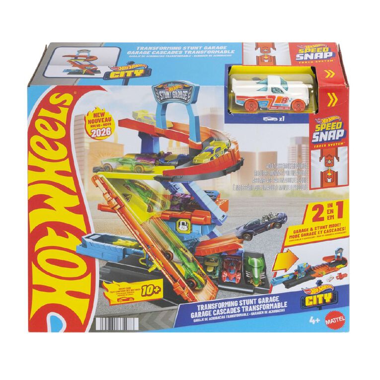 Hot Wheels City Transforming Stunt Garage, , hi-res