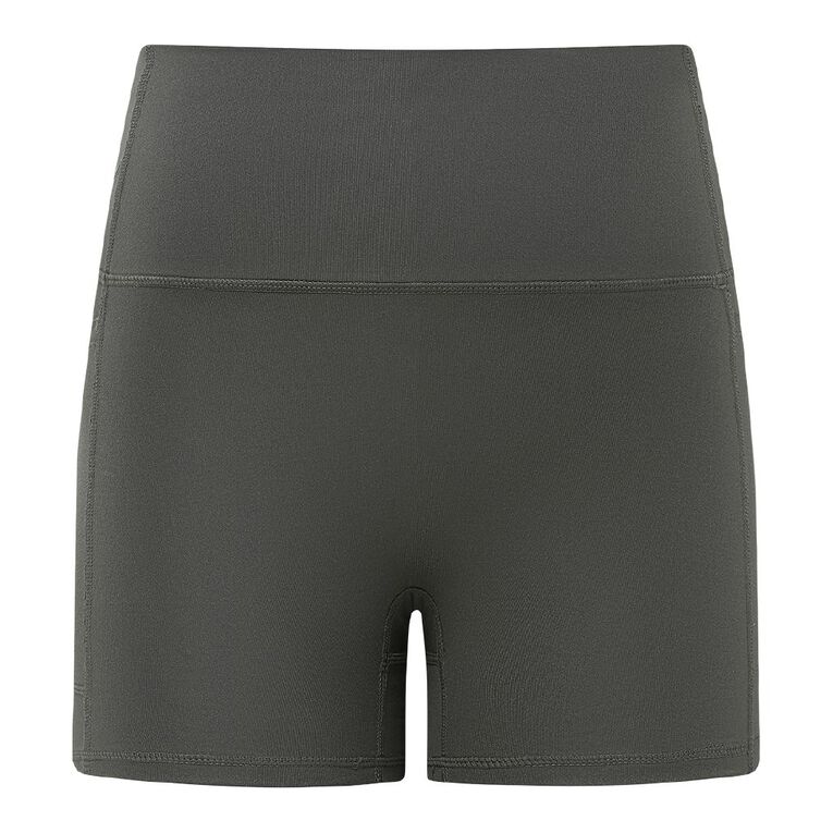 Active Intent Women's Supersoft Pocket Bike Shorts, Grey Dark, hi-res