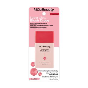 mcobeauty super glow blush drops rose pink 1 each