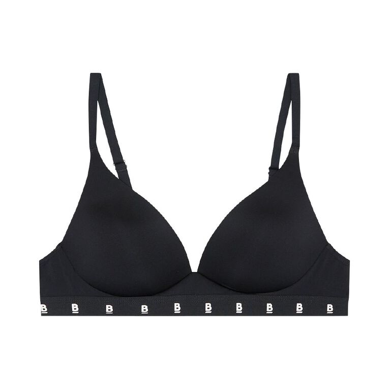 B FOR BONDS Women's Wirefree Tee Bra, Black, hi-res