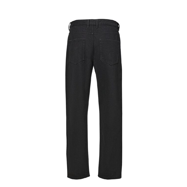 H&H Men's Relaxed Fit Jeans, Black, hi-res