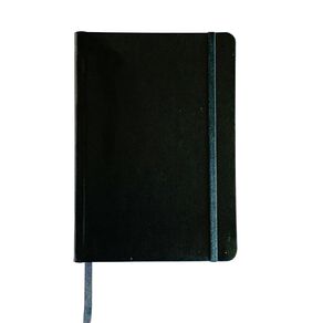 WS Notebooks PU Cover 100GSM 160 Pages Black A5