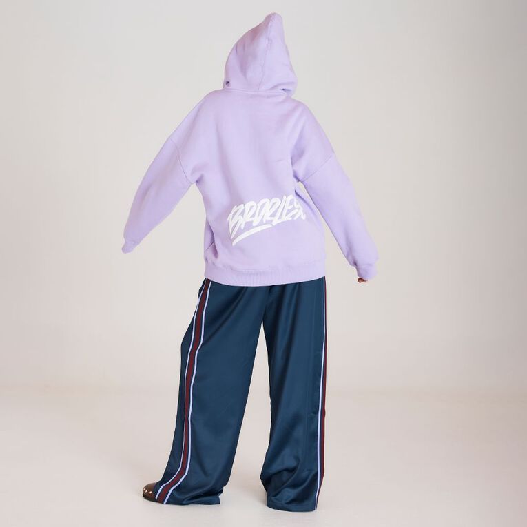 BRDRLESS Long Sleeve Graphic Hood, Purple Light, hi-res