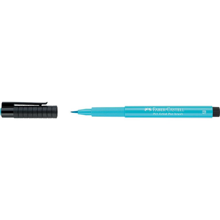 Faber-Castell Pitt Artist Pen Brush #154 Light Cobalt Turquoise, , hi-res