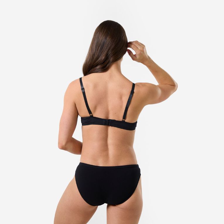 H&H Women's Basic T-Shirt Bra, Black, hi-res
