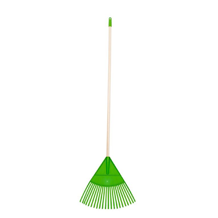 Kiwi Garden 22 Tine Poly Leaf Rake 157x48x5cm, , hi-res