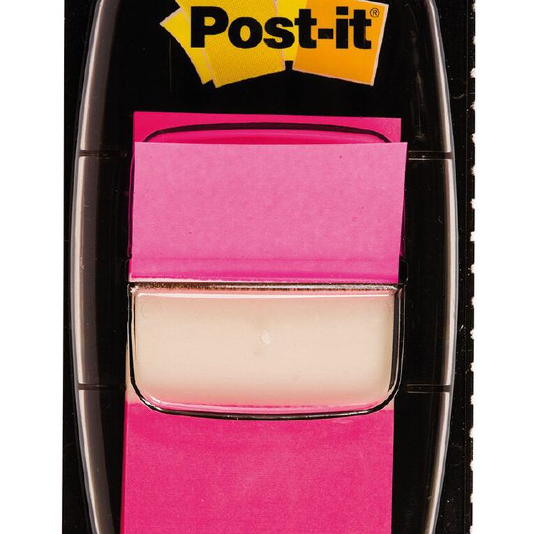 Post-It Flags 2 Pack Bright Pink Mid, , hi-res