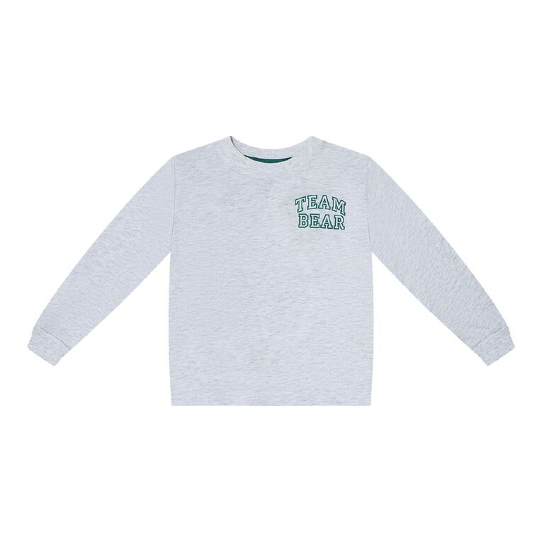 Young Original Toddler Boys' Long Sleeve Cuffed Print Tee, Grey Light, hi-res