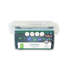 Wonderland Plug-in Icicle Christmas Lights Multi-Coloured 3.9m I
