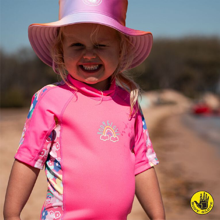 Body Glove Kids Rashsuit Pink Size 2, Pink, hi-res