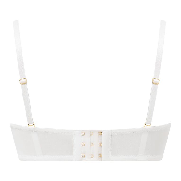 H&H Women's Strapless Bra, White, hi-res