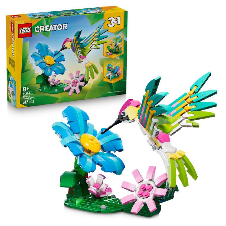 LEGO CREATOR Wild Animals Colourful Hummingbird 31384, , hi-res