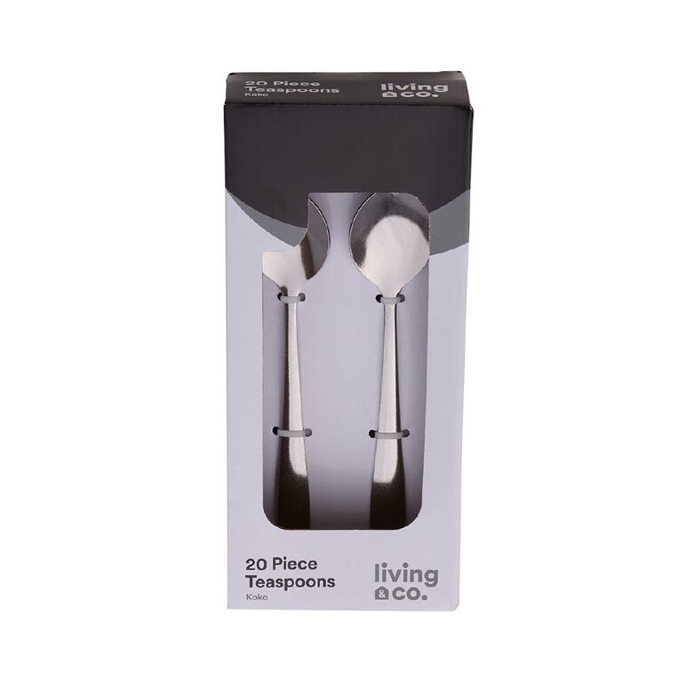 Living & Co Everyday 20 Piece Teaspoons Stainless Stainless Steel, , hi-res