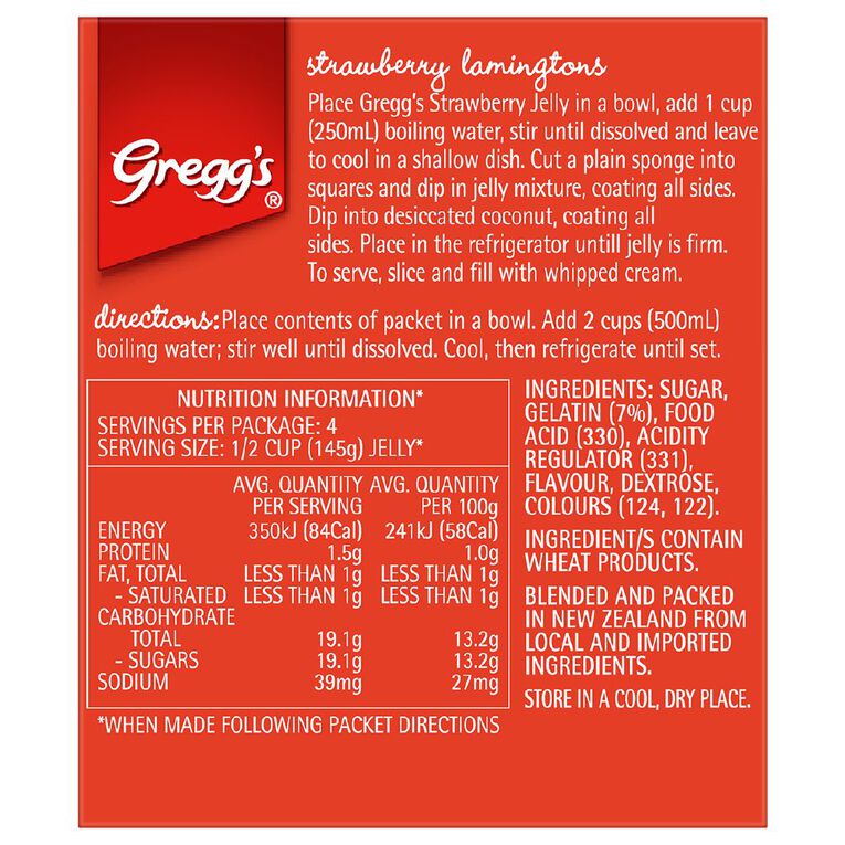 Gregg's Strawberry Jelly 85g, , hi-res