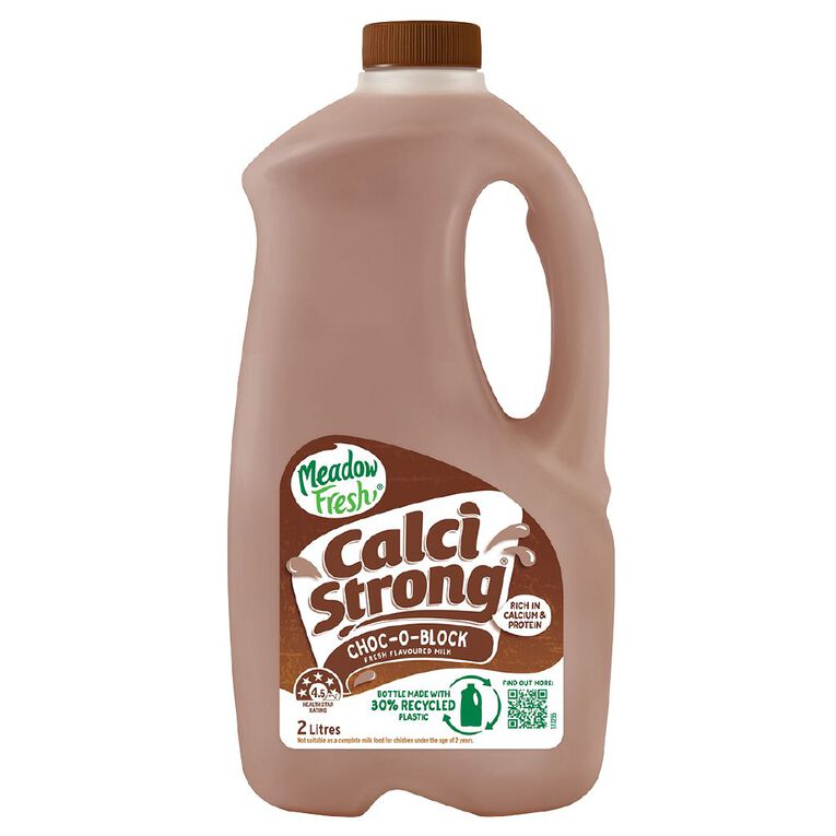 Meadow Fresh Calci Strong Chocolate Fresh Flavoured Milk 2L, , hi-res