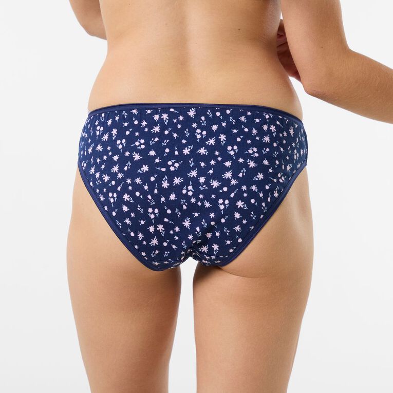 H&H Women's Bikini 5 Pack, Blue Mid, hi-res