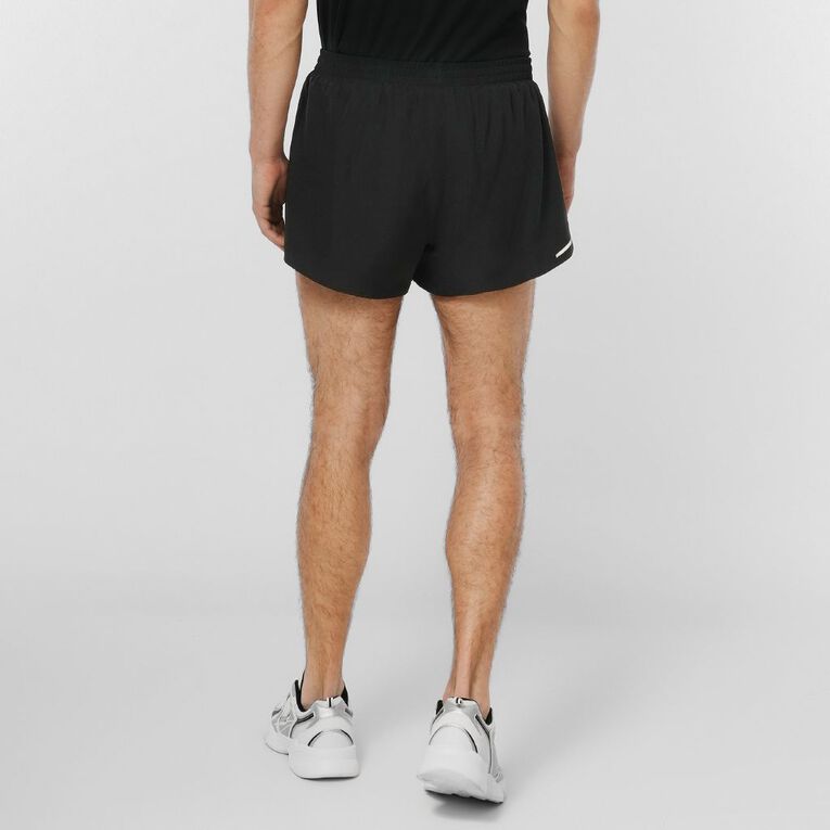 Active Intent Men's Run Liner Shorts, Black, hi-res