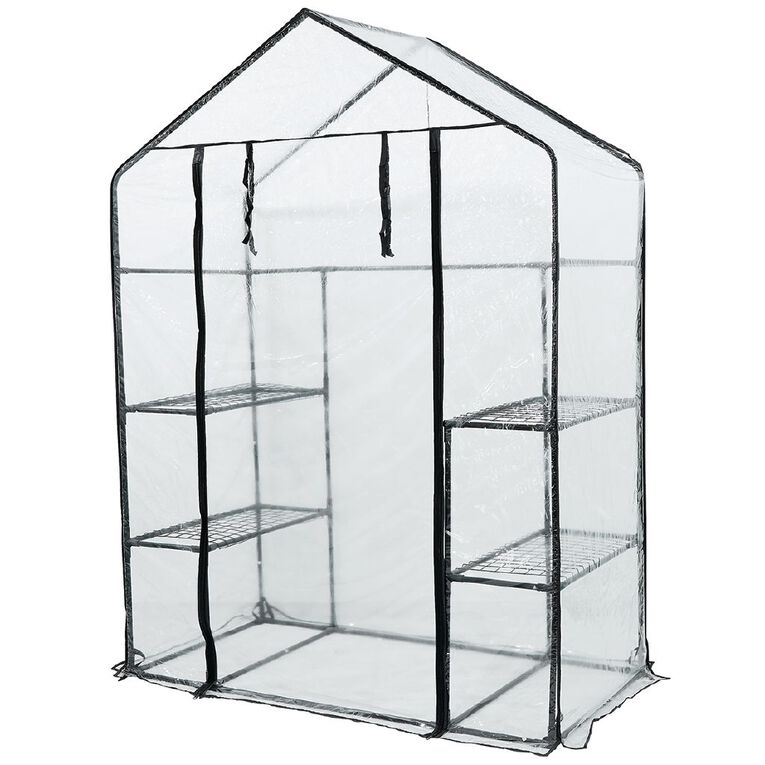 Kiwi Garden Walk in Greenhouse 143 L x 73 W x 195 H cm The Warehouse