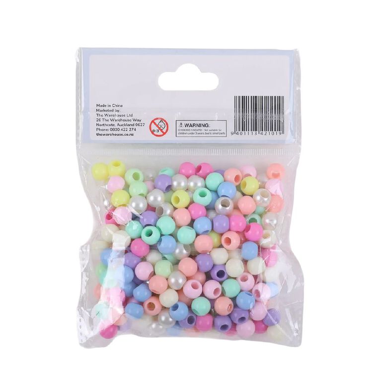 Uniti Pony Beads Pastel 75g, , hi-res